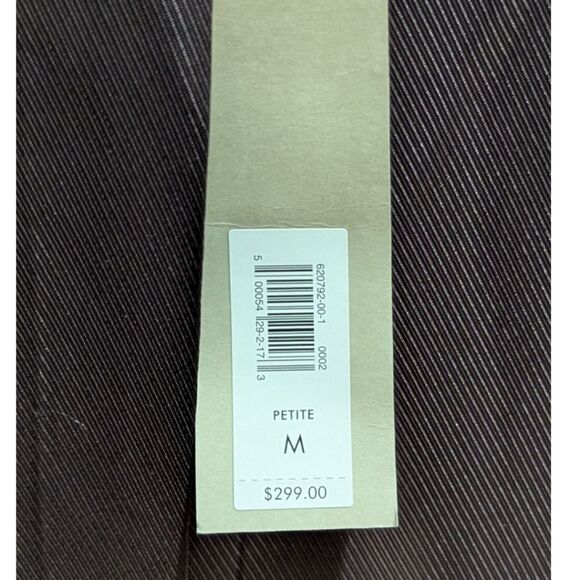 Banana Republic Italian Plaid Topcoat Wool Blend Women's Medium Petite NWT - Picture 9 of 11